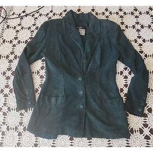 Michael Hoban North BeachSuede Suit woman sz 1 Jacket sz 1/2 pant Needs cleaning